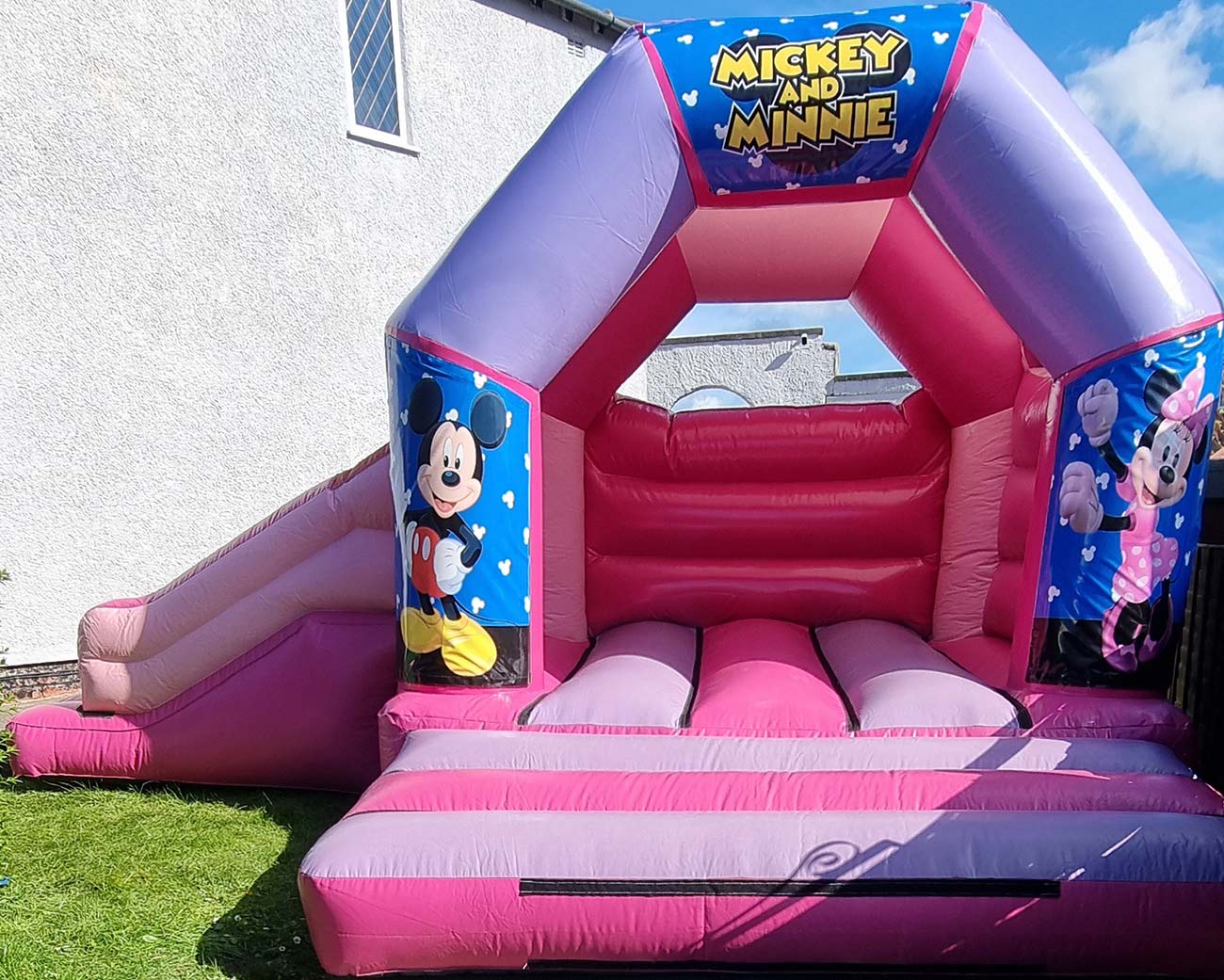 16x14 Mickey and Minnie Slide Castle