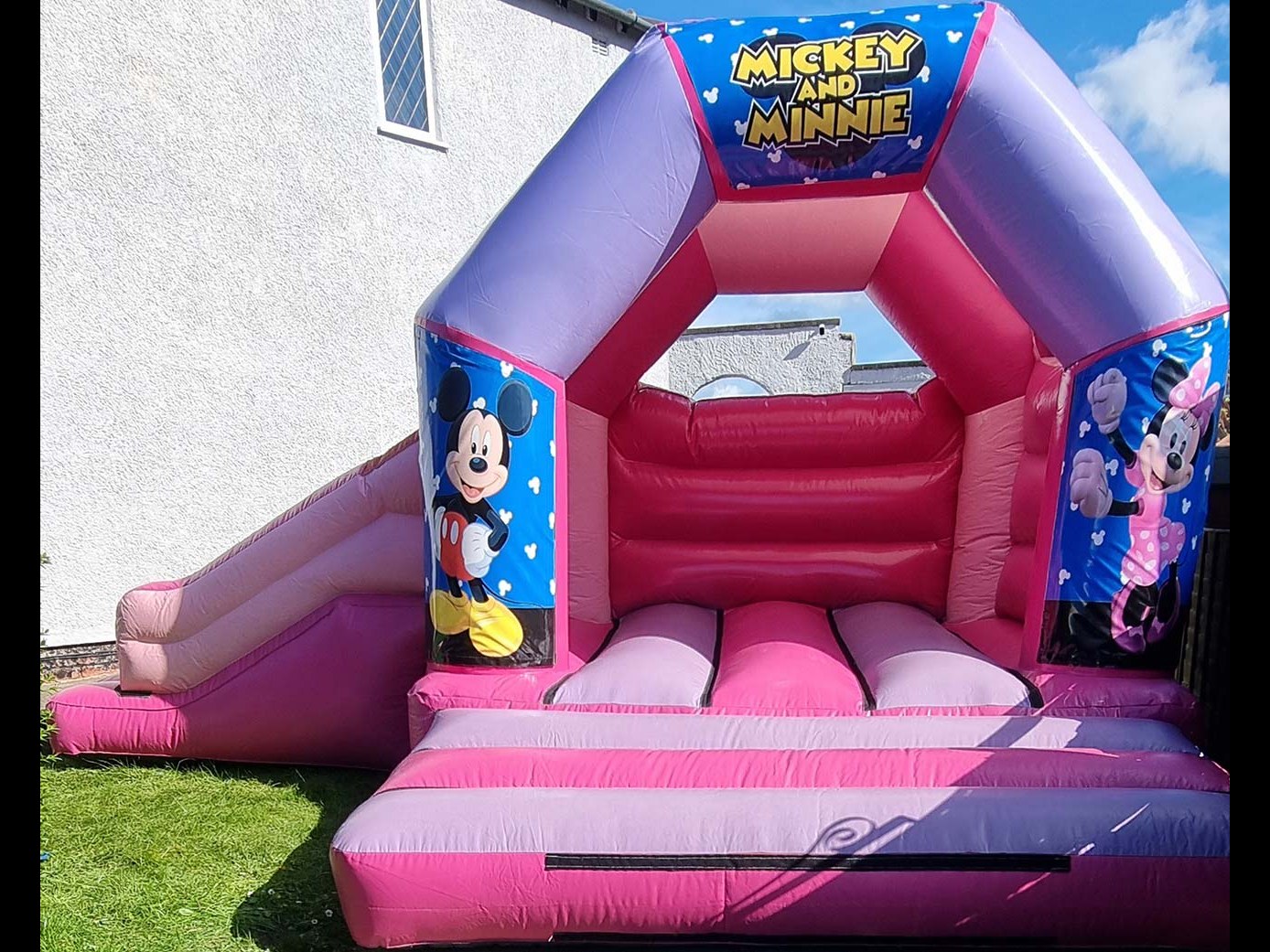 16x14 Mickey and Minnie Slide Castle